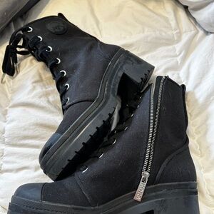 Michael Kors Black Combat Boots